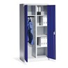C+P Akten-Garderobenschrank Acurado mit Drehtüren, H1950xB930xT500mm Front Lapisblau Korpus Lichtgrau