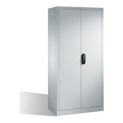 C+P Akten-Garderobenschrank Acurado mit Drehtüren, H1950xB930xT500mm Weißaluminium