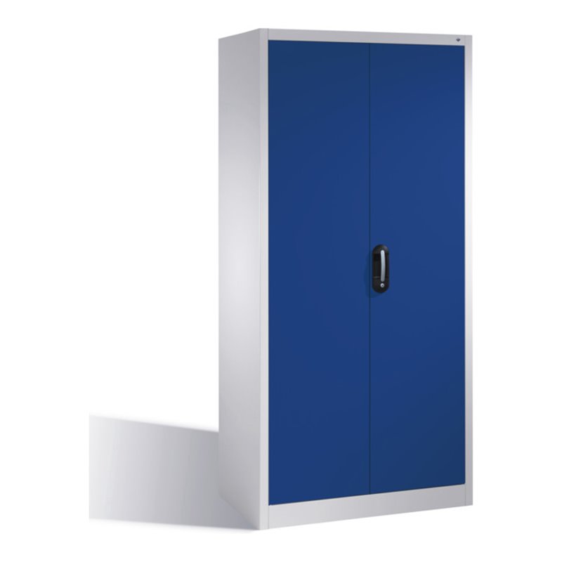 C+P Aktenschrank Acurado mit Drehtüren, innen 6 Pendelstangen, H1950xB930xT500mm Farbe Front Lapisblau