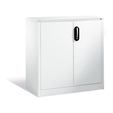 C+P Akten-Sideboard Acurado mit Drehtüren, 2 Ordnerhöhen, H1000xB930xT500mm Front Reinweiß Korpus Reinweiß