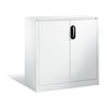 C+P Akten-Sideboard Acurado mit Drehtüren, 2 Ordnerhöhen, H1000xB930xT500mm Front Reinweiß Korpus Reinweiß