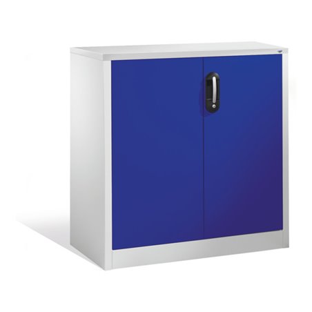 C+P Akten-Sideboard Acurado mit Drehtüren, 2 Ordnerhöhen, H1000xB930xT500mm Front Lapisblau Korpus Lichtgrau