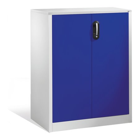 C+P Akten-Sideboard Acurado mit Drehtüren, 3 Ordnerhöhen, H1200xB930xT500mm Front Lapisblau Korpus Lichtgrau
