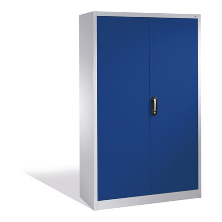 C+P Aktenschrank Acurado mit Drehtüren, 5 Ordnerhöhen, H1950xB1200xT400mm Front Lapisblau Korpus Lichtgrau