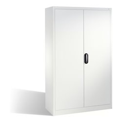 C+P Aktenschrank Acurado mit Drehtüren, 5 Ordnerhöhen, H1950xB1200xT400mm Front Reinweiß Korpus Reinweiß