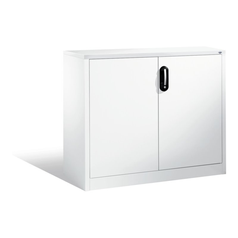 C+P Akten-Sideboard Acurado mit Drehtüren, 2 Ordnerhöhen, H1000xB1200xT400mm Front Reinweiß Korpus Reinweiß