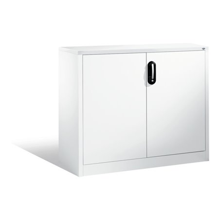 C+P Akten-Sideboard Acurado mit Drehtüren, 2 Ordnerhöhen, H1000xB1200xT400mm Front Reinweiß Korpus Reinweiß