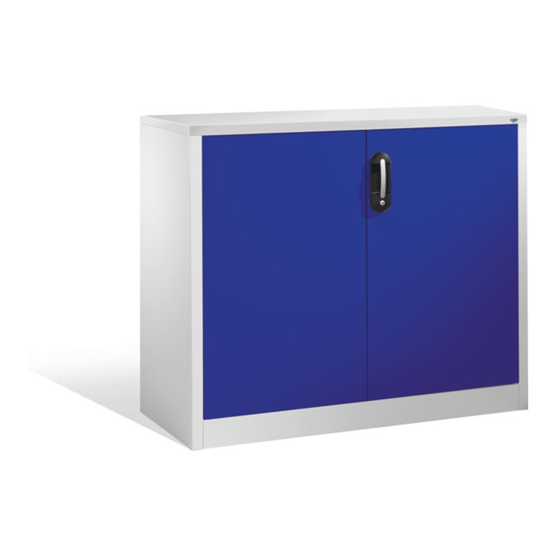 C+P Akten-Sideboard Acurado mit Drehtüren, 2 Ordnerhöhen, H1000xB1200xT400mm Front Lapisblau Korpus Lichtgrau