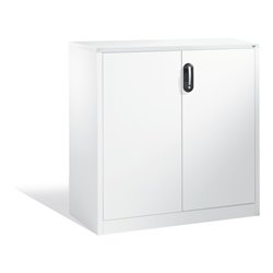 C+P Akten-Sideboard Acurado mit Drehtüren, 3 Ordnerhöhen, H1200xB1200xT500mm Front Reinweiß Korpus Reinweiß