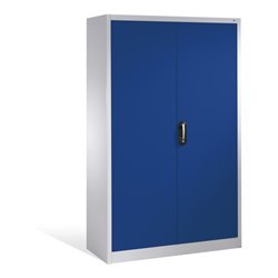 C+P Aktenschrank Acurado mit Drehtüren, 5 Ordnerhöhen, H1950xB1200xT500mm Front Lapisblau Korpus Lichtgrau