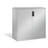 C+P Akten-Sideboard Acurado mit Drehtüren, 3 Ordnerhöhen, H1200xB1200xT500mm Weißaluminium
