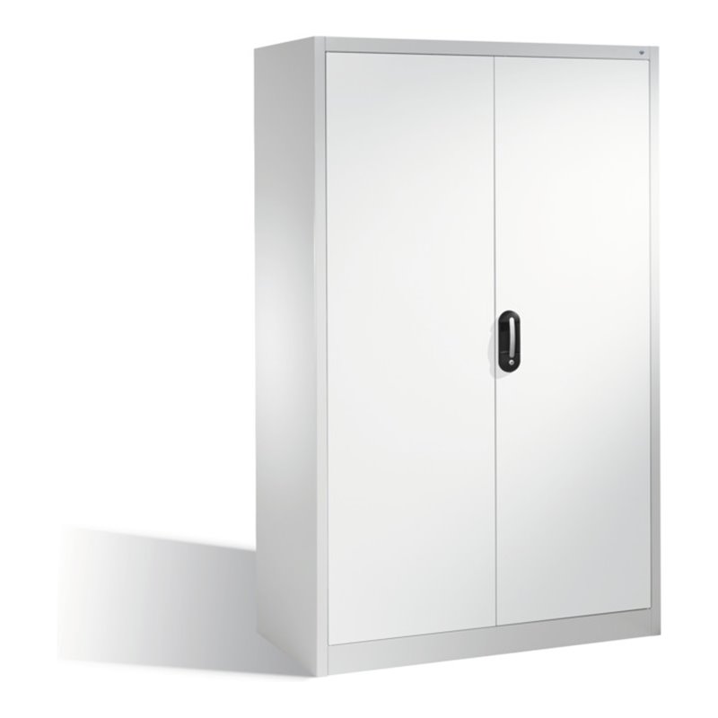 C+P Aktenschrank Acurado mit Drehtüren, 5 Ordnerhöhen, H1950xB1200xT600mm Front Reinweiß Korpus Reinweiß