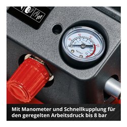 Einhell Akku-Kompressor TE-AC 36/6/8 Li OF Set-Solo