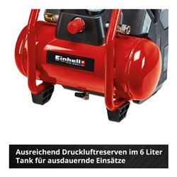 Einhell Akku-Kompressor TE-AC 36/6/8 Li OF Set-Solo