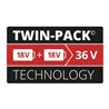 Einhell Akku 2x 18V 2,5Ah PXC-Twinpack