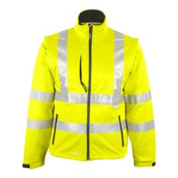 Asatex Warnschutz-Softshelljacke EN471 gelb