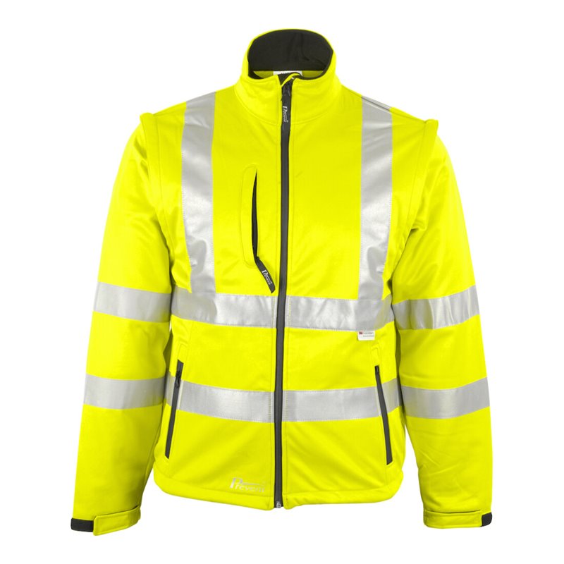 Asatex Warnschutz-Softshelljacke EN471 gelb