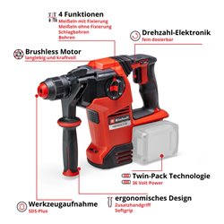 Einhell Professional Akku-Bohrhammer HEROCCO 36/28