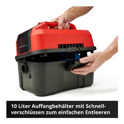 Einhell Akku-Nass-Trockensauger TE-VC 18/10 Li-Solo