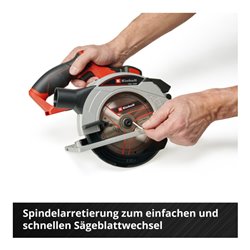 Einhell Akku-Handkreissäge TE-CS 18/165-1 Li - Solo