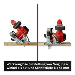 Einhell Akku-Handkreissäge TE-CS 18/165-1 Li - Solo
