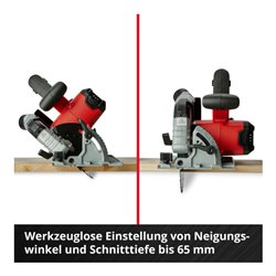 Einhell Professional Akku-Handkreissäge TE-CS 18/190 Li BL - Solo