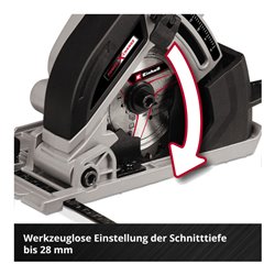 Einhell Akku-Mini-Handkreissäge TE-CS 18/89 Li - Solo