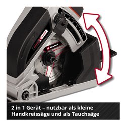 Einhell Akku-Mini-Handkreissäge TE-CS 18/89 Li - Solo