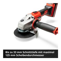 Einhell Professional Akku-Winkelschleifer AXXIO