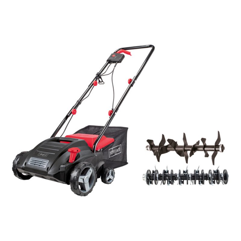 Scheppach Elektro-Vertikutierer 32 cm 1500 W inkl. Messer Walze & Lüfter Walze