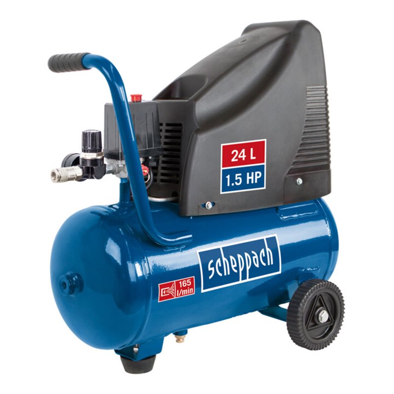 Scheppach Kompressor HC25o Scheppach mit 14-teiligem Zubehörset - 220-240 V 50 Hz 1100 W - 24L