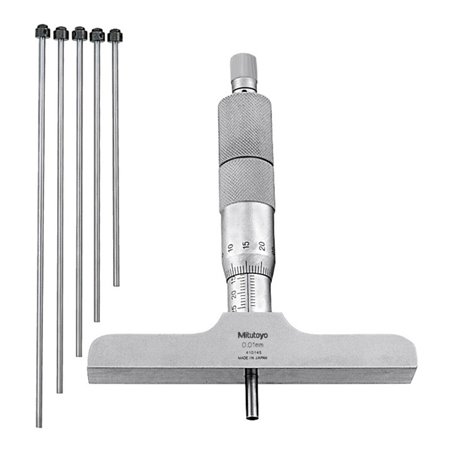 Mitutoyo Tiefenmessschraube, Messbereich: 0-150 mm