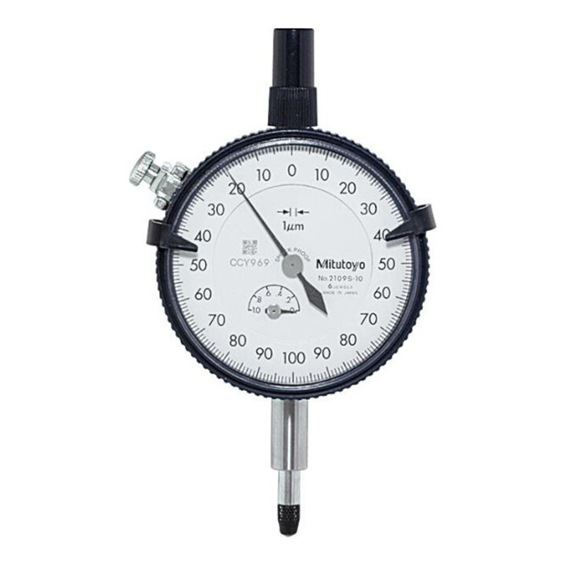 Mitutoyo Feinmessuhr stoßgeschützt, Messbereich / Gehäuse-Durchmesser: 5/58 mm