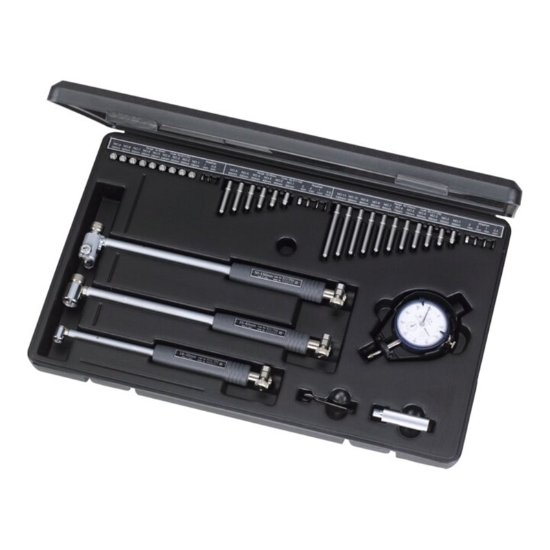 Mitutoyo Innen-Feinmessgeräte-Satz mit Messuhr, Messbereich: 18-150 mm