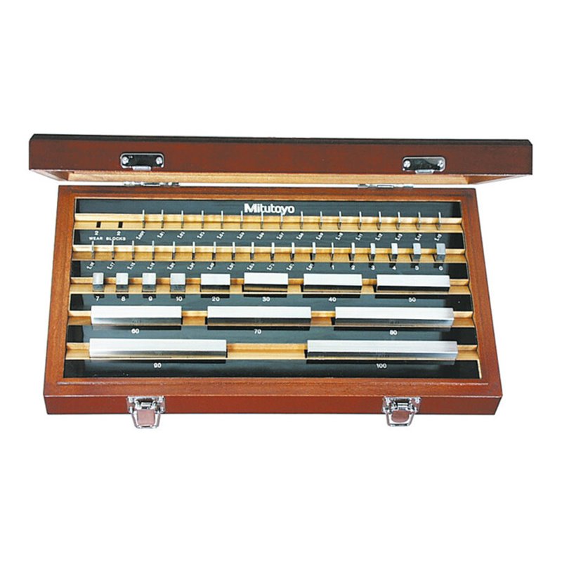 Mitutoyo Parallel-Endmaß-Satz Toleranzklasse 1, Anzahl Endmaße: 47