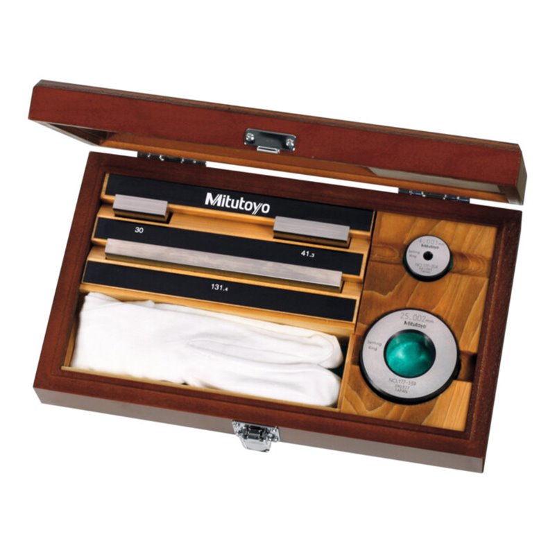 Mitutoyo Messschieber-Prüfsatz Stahl, Toleranzklasse 1, Satzinhalt: 5