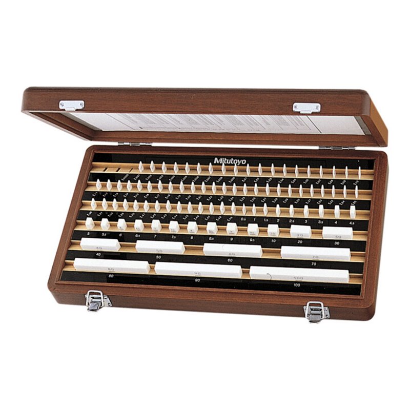 Mitutoyo Endmaß-Satz Keramik Toleranzklasse 1, Anzahl Endmaße: 87