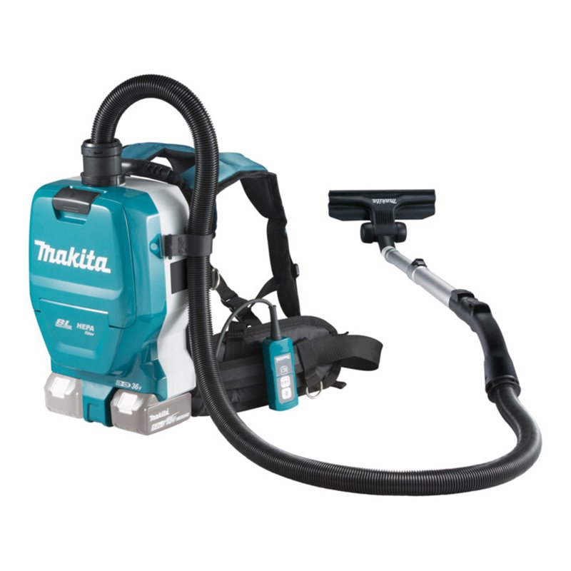 Makita Rückentragbarer Staubsauger DVC261ZX11 mit 2x18V-Antrieb