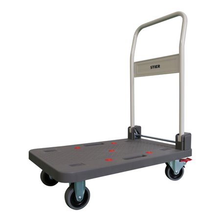STIER Kunststoff-Plattformwagen Tragkraft 150kg LxB 740x465mm