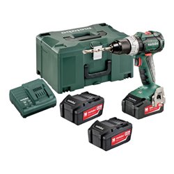 Metabo BS 18 LT BL Akku-Bohrschrauber 3x 4 Ah Li-Ion Akkus Set