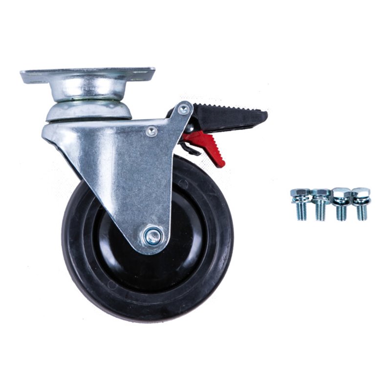 KS Tools Lenkrolle mit Bremse zu PERFORMANCEplus Werkstattwagen inkl. Schrauben