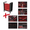 KS Tools Performanceplus Werkstattwagen-Satz P10 mit 423 Werkzeugen für 6 Schubladen