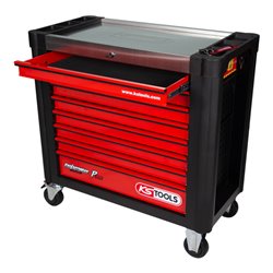 KS Tools Performanceplus Werkstattwagen-Satz P25 mit 416 Werkzeugen für 6 Schubladen