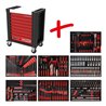 KS Tools Performanceplus Werkstattwagen-Satz P10 mit 403 Werkzeugen für 7 Schubladen