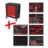 KS Tools Performanceplus Werkstattwagen-Satz P15 mit 423 Werkzeugen für 6 Schubladen