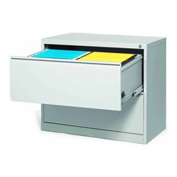 STIER Hängeregistraturschrank 2 Schubladen zweibahnig DIN A4 720x840x620mm