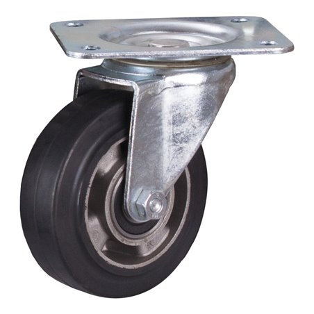 VARIOfit Lenkrolle Elastikvollgummi, schwarz, 160007