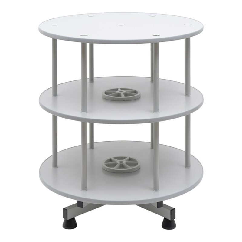 STIER Ordnerdrehsäule 2 Etagen für bis zu 48 Ordnern Ø 800mm x 850mm