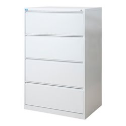 STIER Hängeregistraturschrank 4 Schubladen zweibahnig DIN A4 1330x840x620mm