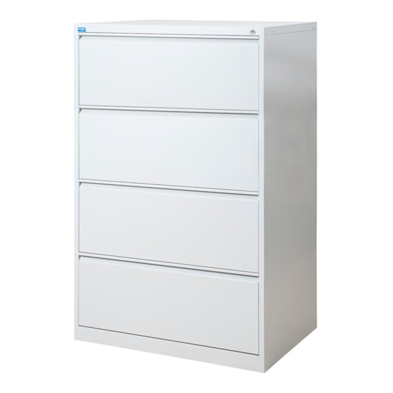 STIER Hängeregistraturschrank 4 Schubladen zweibahnig DIN A4 1330x840x620mm